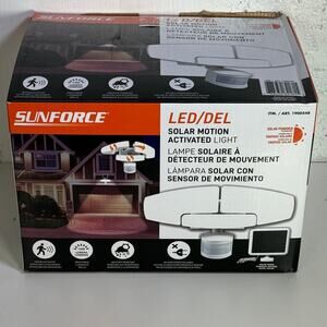 Sunforce Solar Motion-Activated 1500 Lumens Security Light white, open box